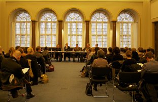 Pressekonferenz des LVBG mit StS. André Schmitz im Roten Rathaus am 28.02.12 (Foto: LVBG)